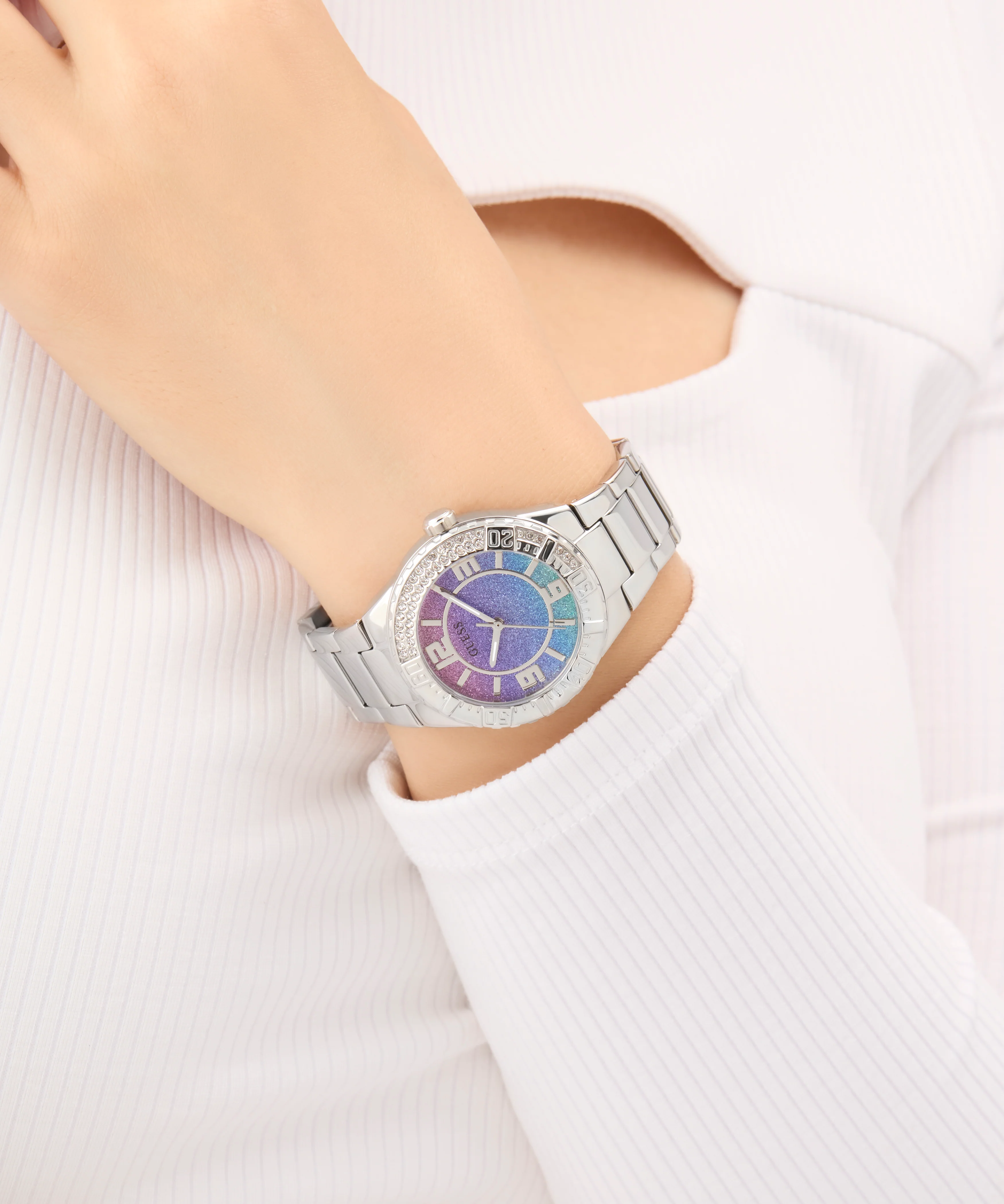 GUESS Ladies Silver Tone Multi-function Watch - Image 3