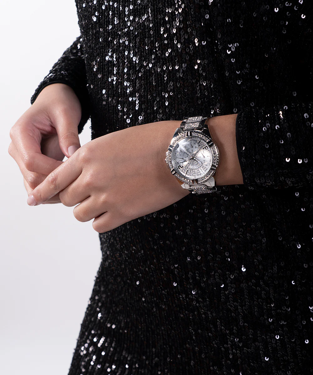 GUESS Ladies Silver Tone Multi-function Watch - Image 3