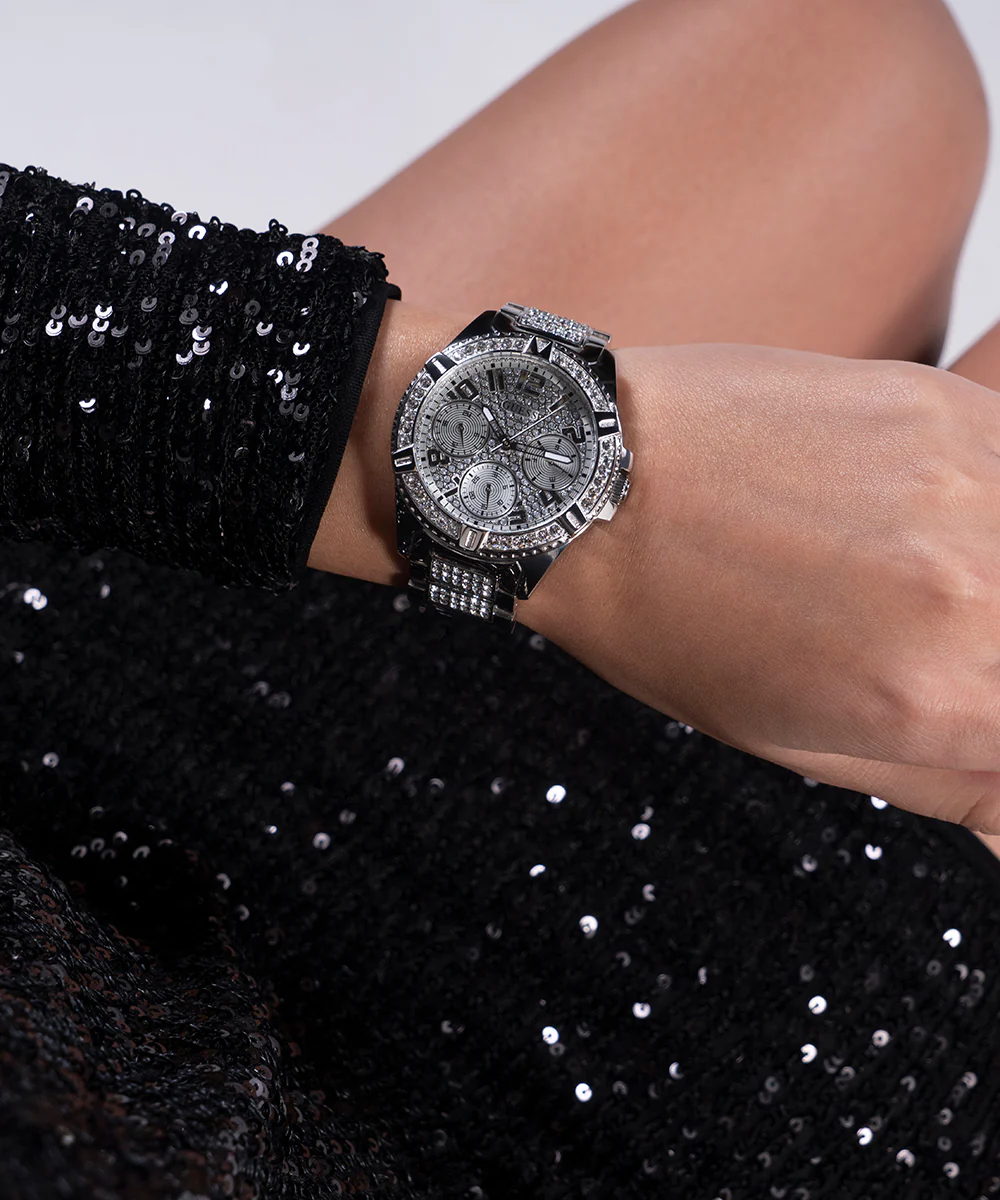 GUESS Ladies Silver Tone Multi-function Watch - Image 5