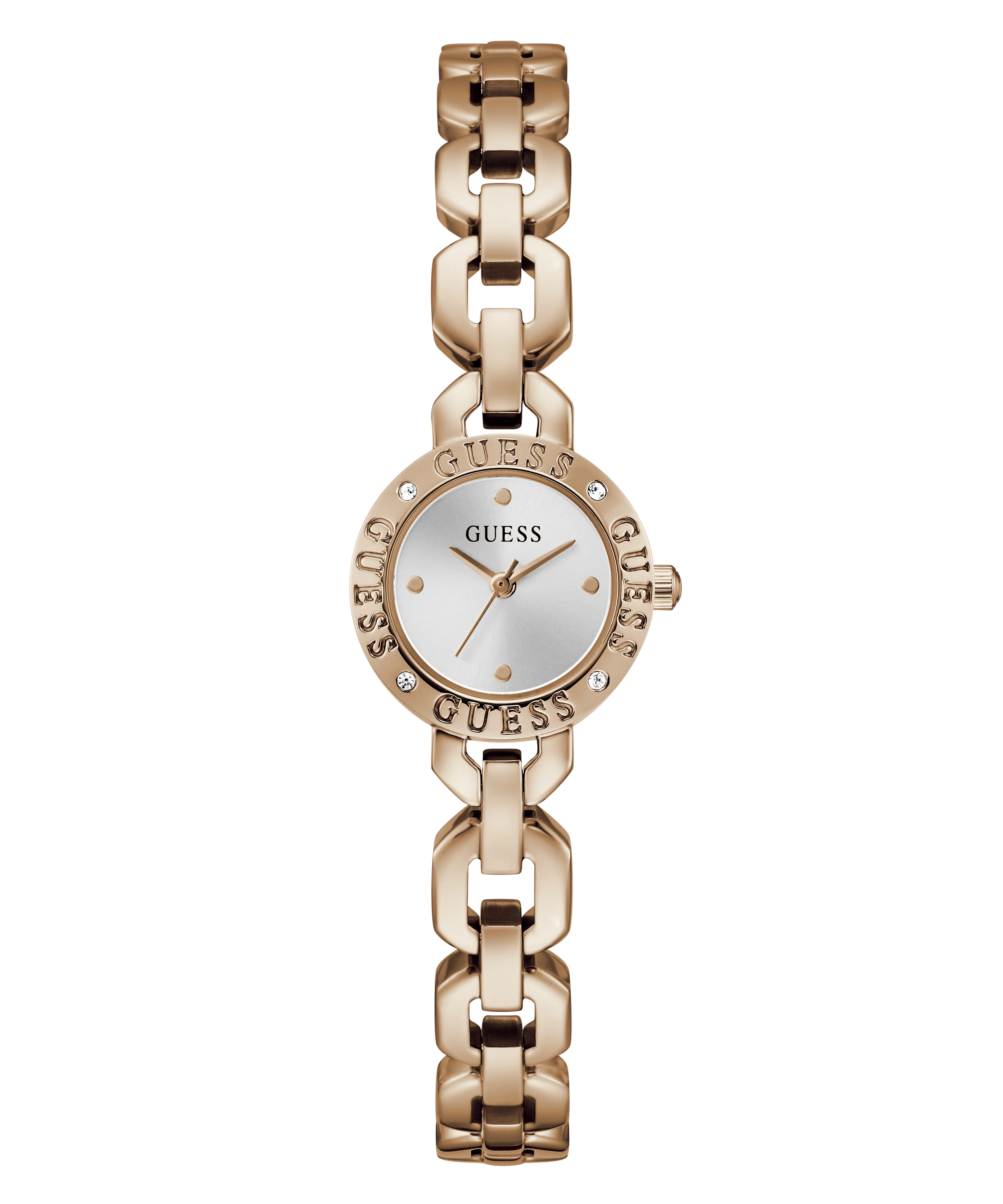 GUESS Ladies Siren Rose Gold Tone Analog Watch - Image 4