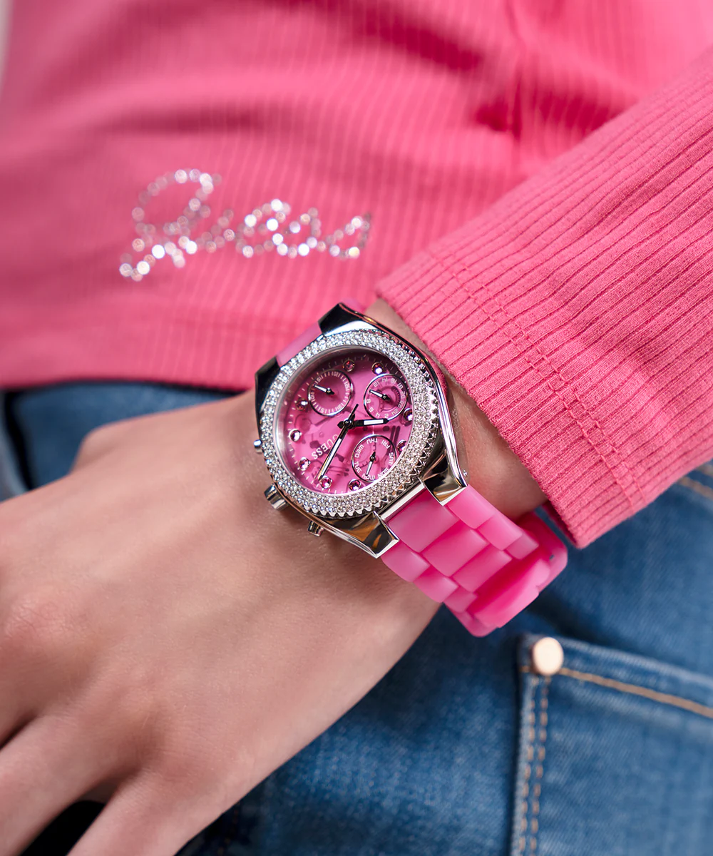 GUESS Ladies Sparkling Pink Limited Edition Watch - Image 5