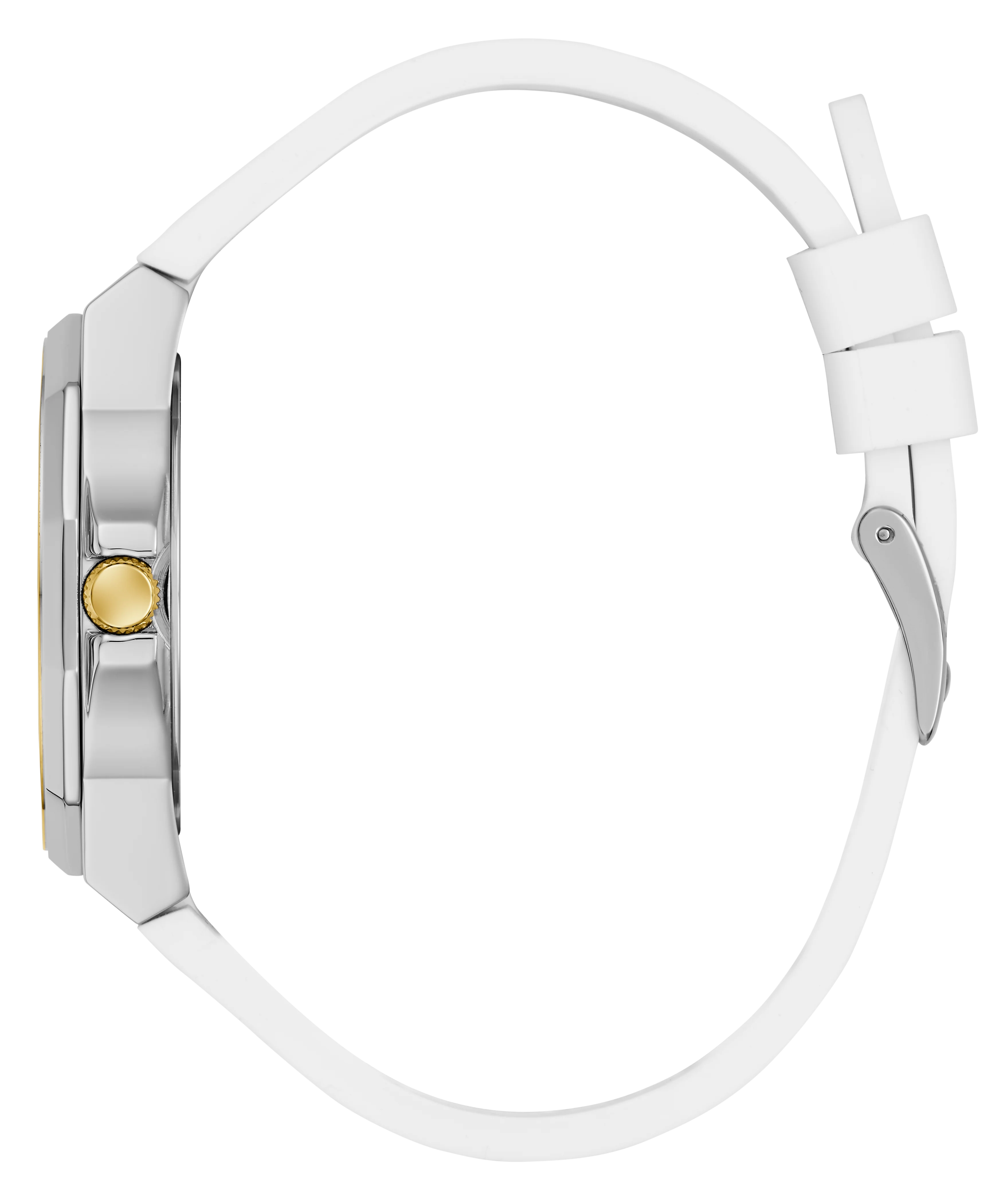 GUESS Ladies White 2-Tone Analog Watch - Image 5