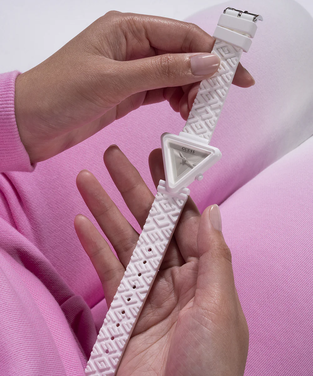 GUESS Ladies White Analog Watch - Image 4