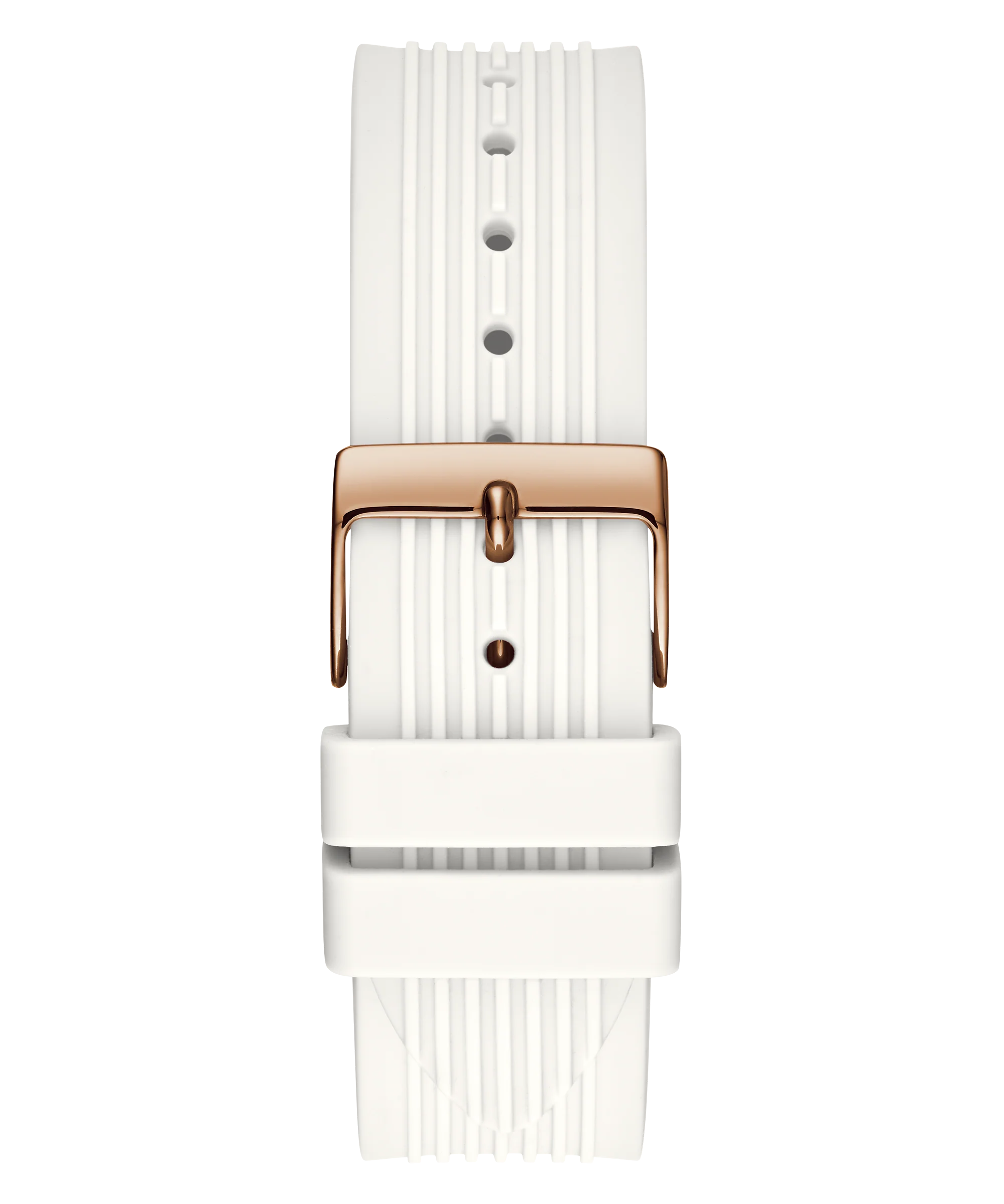 GUESS Ladies White Rose Gold Tone Multi-function Watch - Image 5