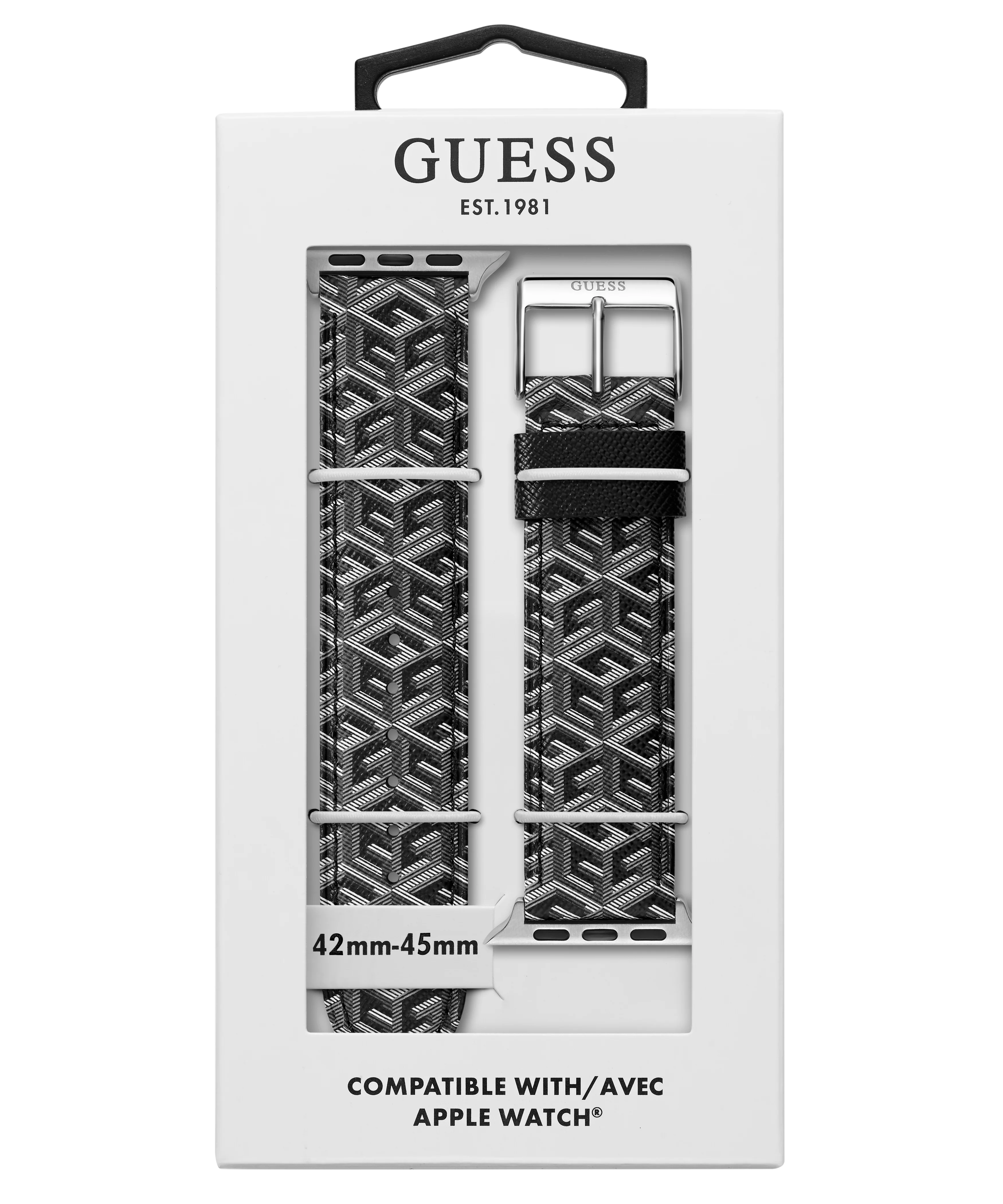 GUESS Logo Leather Band for Apple 42-44 mm Watch - Image 7