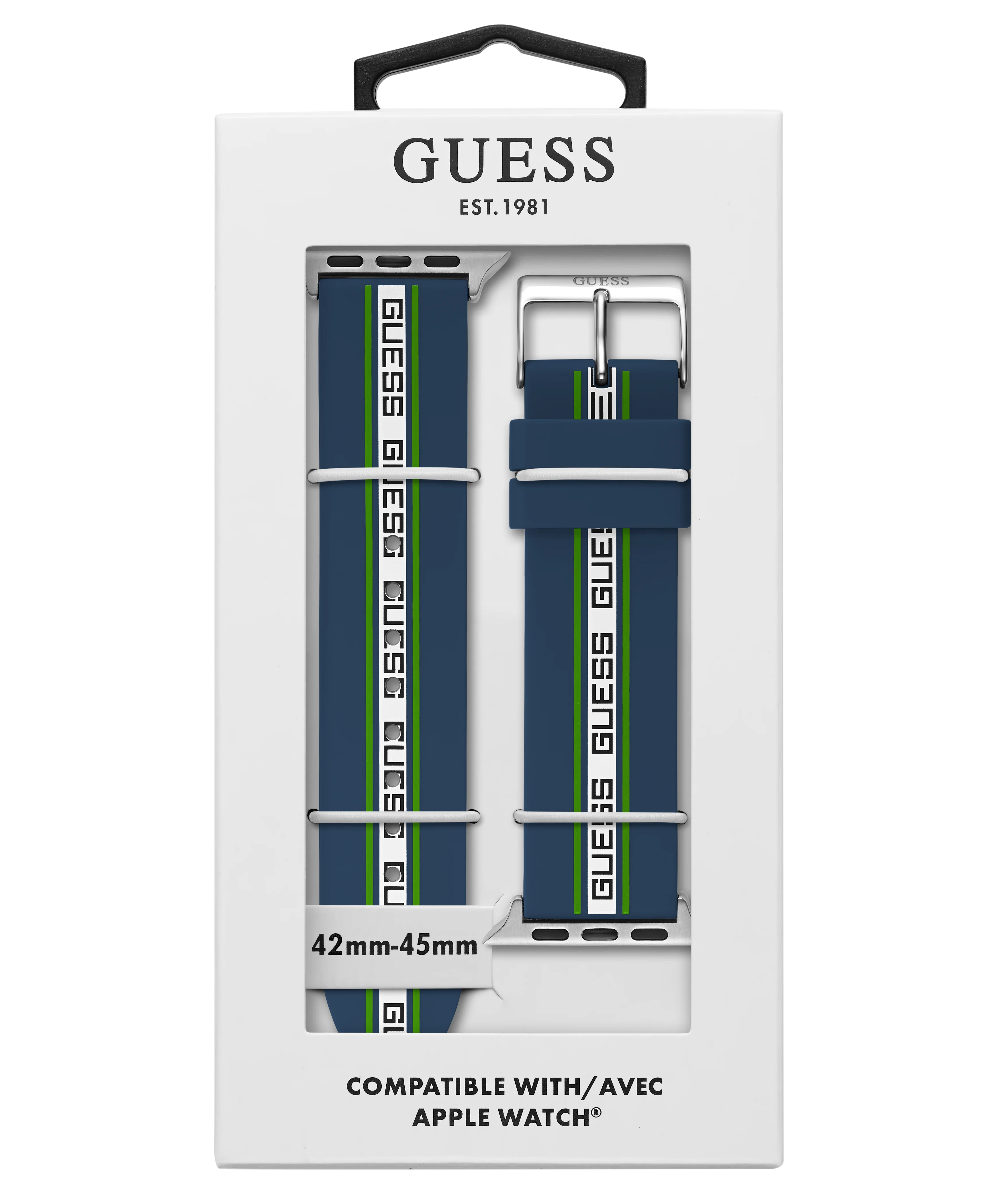 GUESS Logo Silicone Band for Apple 42-44 mm Watch - Image 6