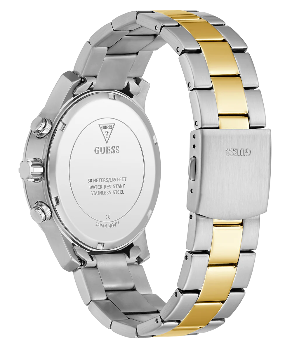 GUESS Mens 2-Tone Silver Analog Watch - Image 7
