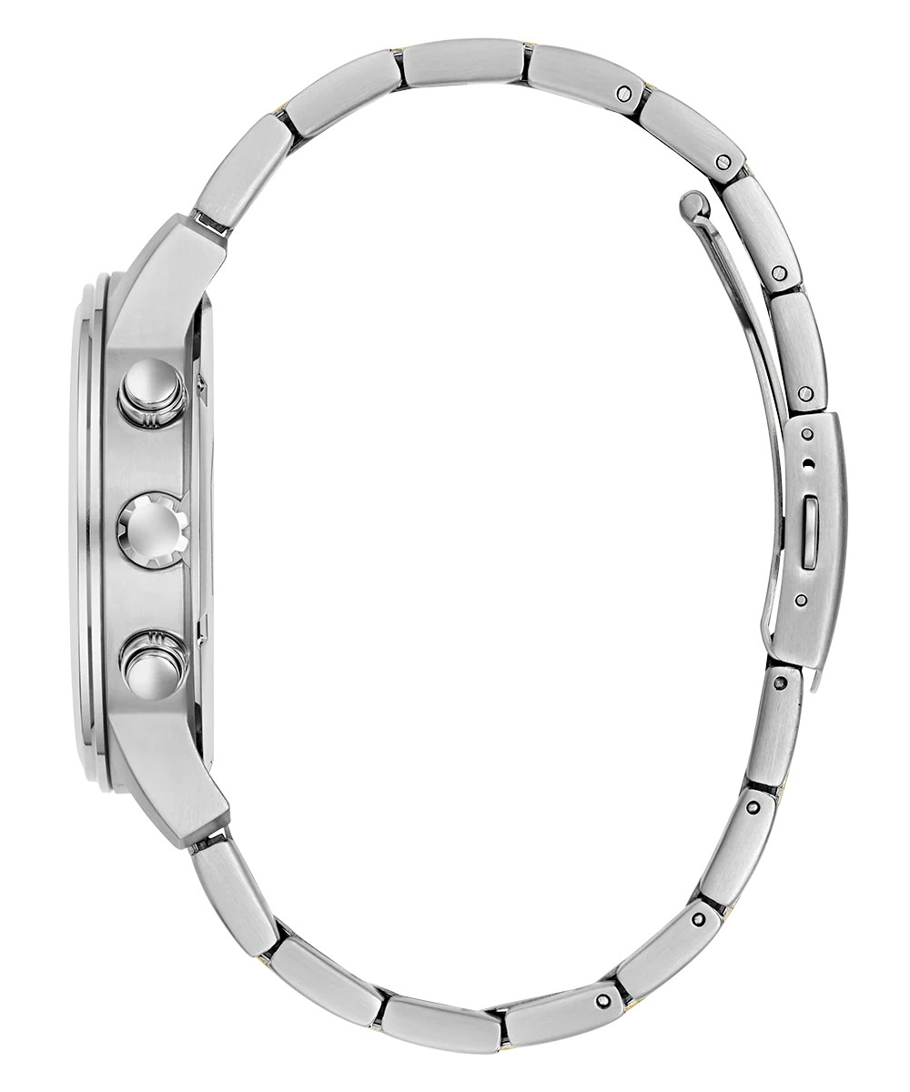 GUESS Mens 2-Tone Silver Analog Watch - Image 8