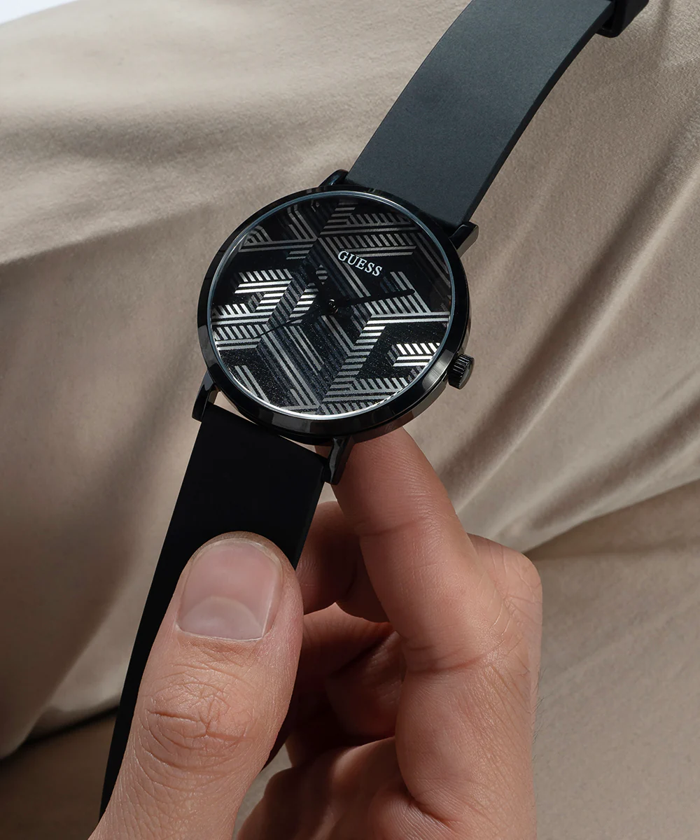 GUESS Mens Black Analog Watch - Image 6