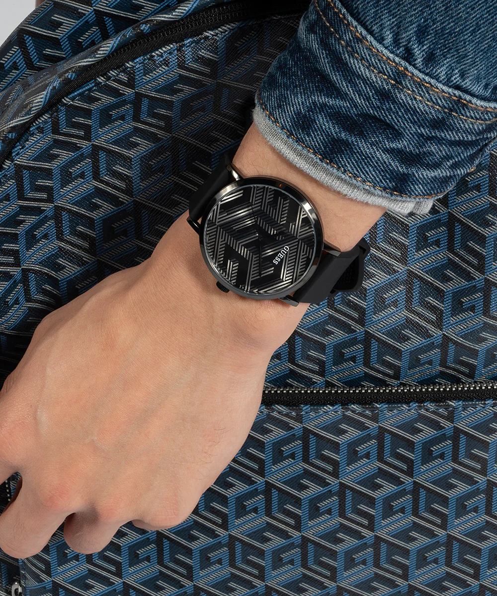 GUESS Mens Black Analog Watch - Image 7