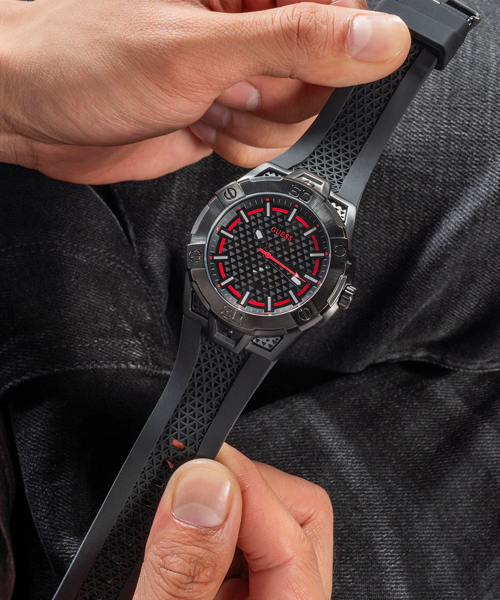 GUESS Mens Black Analog Watch - Image 6