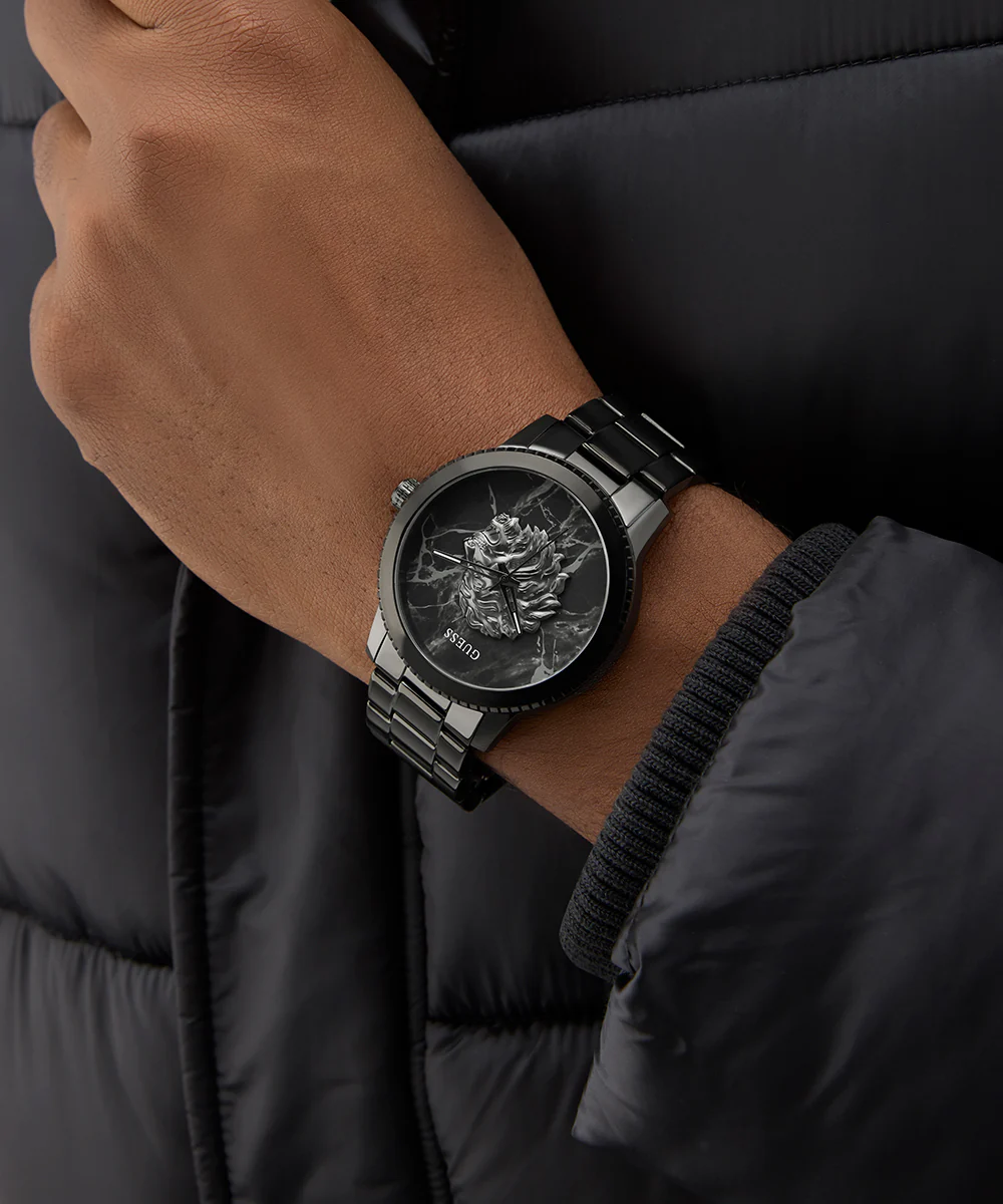 GUESS Mens Black Analog Watch - Image 3