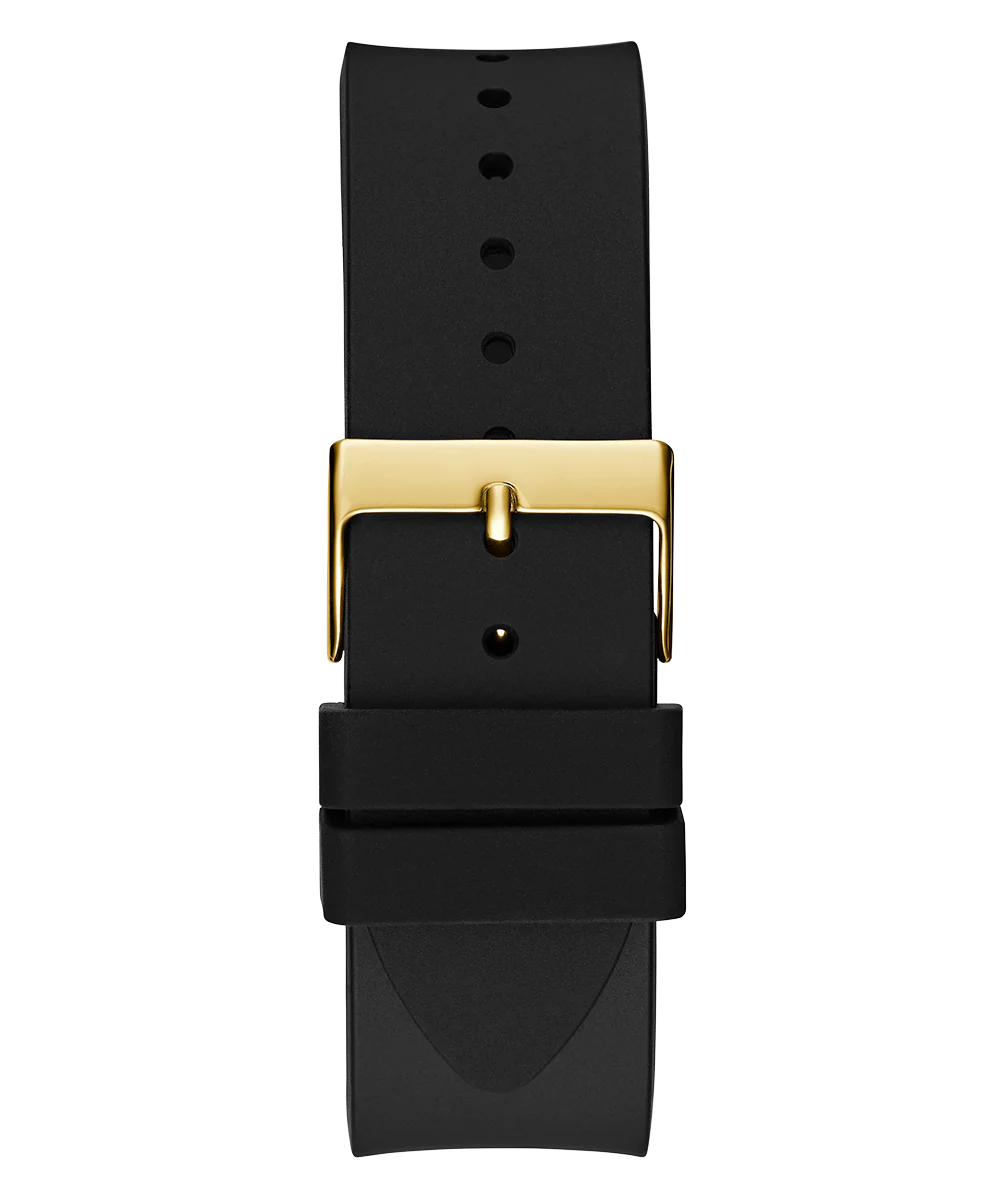 GUESS Mens Black Gold Tone Analog Watch - Image 10