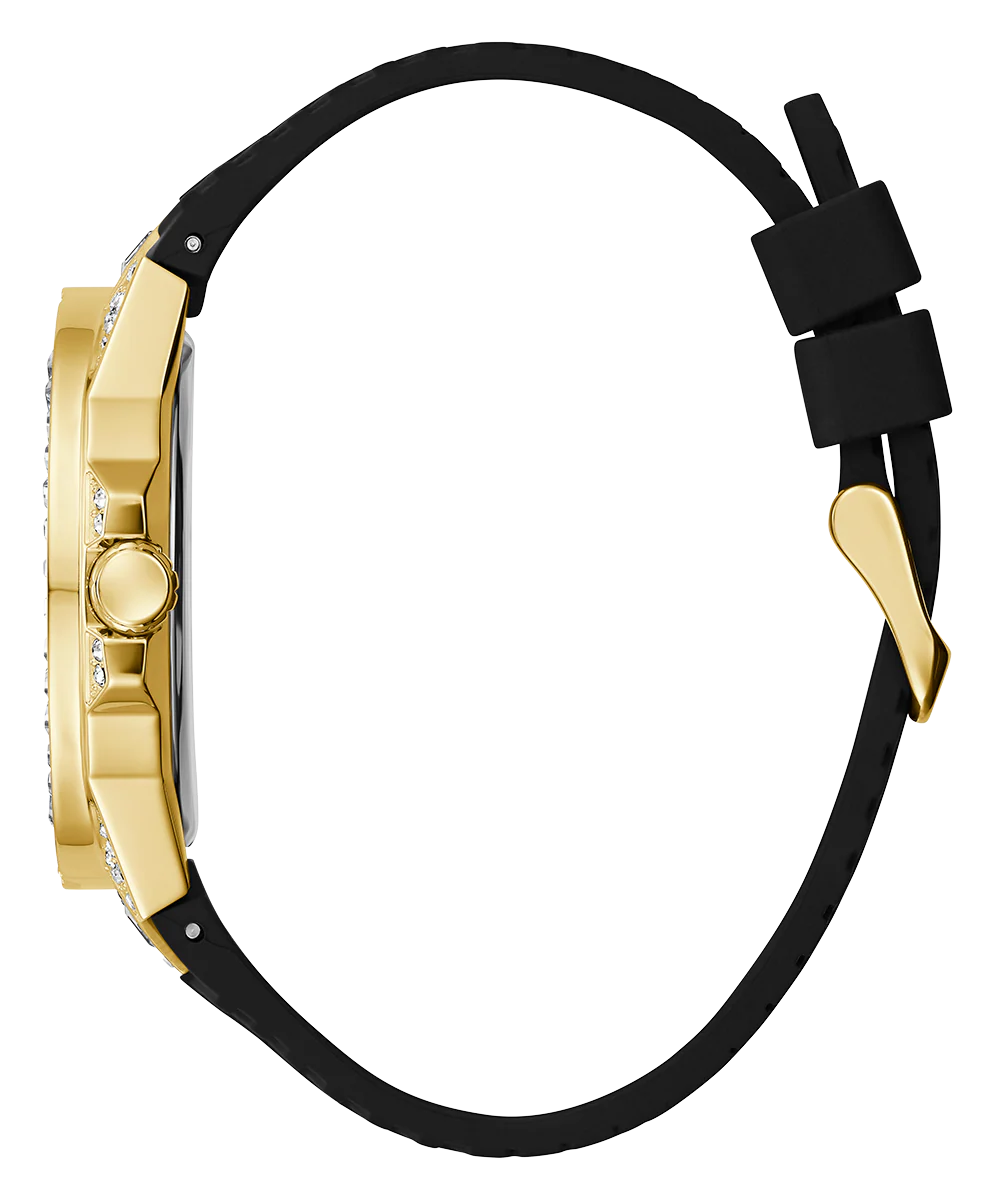 GUESS Mens Black Gold Tone Multi-function Watch - Image 7