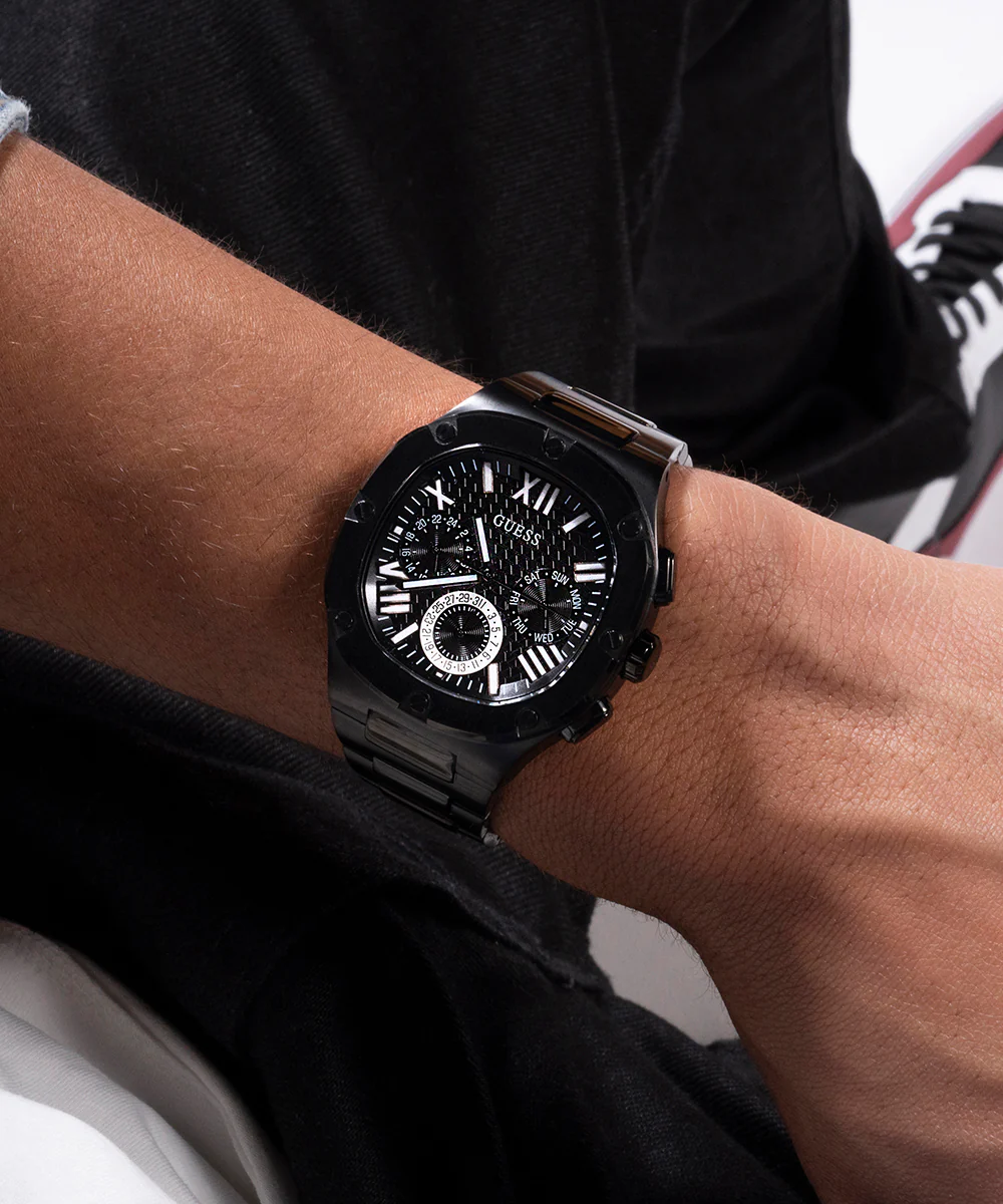 GUESS Mens Black Multi-function Watch - Image 5