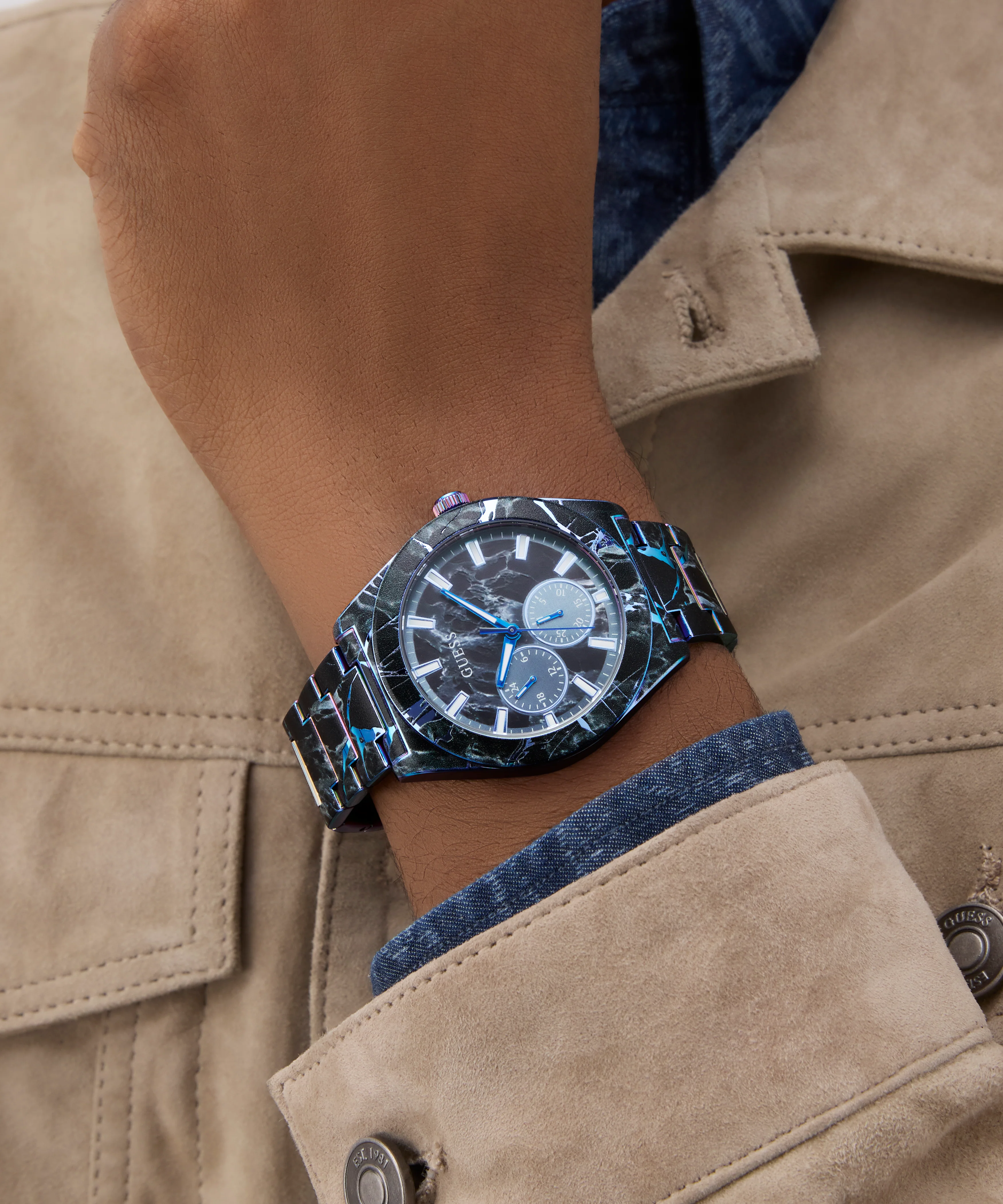 GUESS Mens Black Multi-function Watch - Image 6