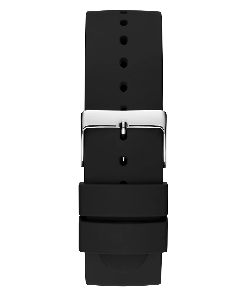 GUESS Mens Black Silver Tone Analog Watch - Image 3