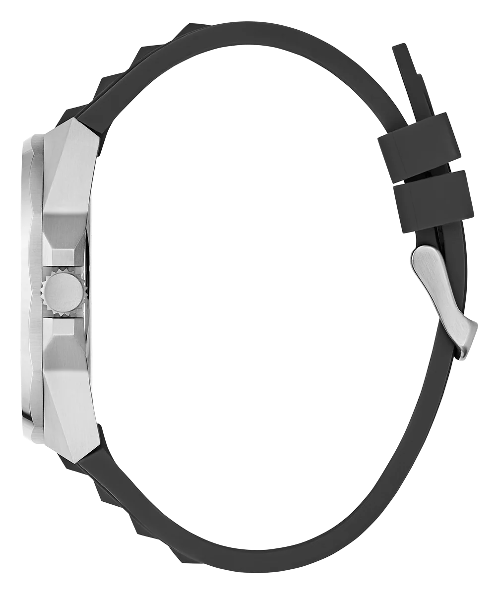 GUESS Mens Black Silver Tone Multi-function Watch - Image 6