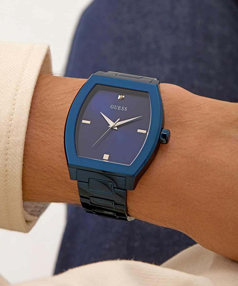 GUESS Mens Blue Analog Watch - Image 7