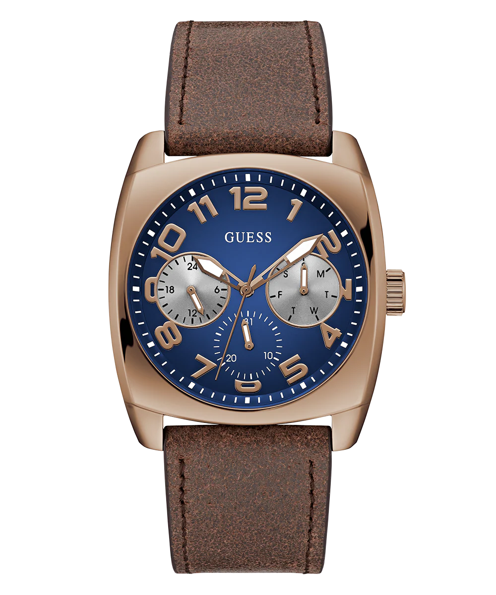 GUESS Mens Brown Coffee Multi-function Watch - Image 3