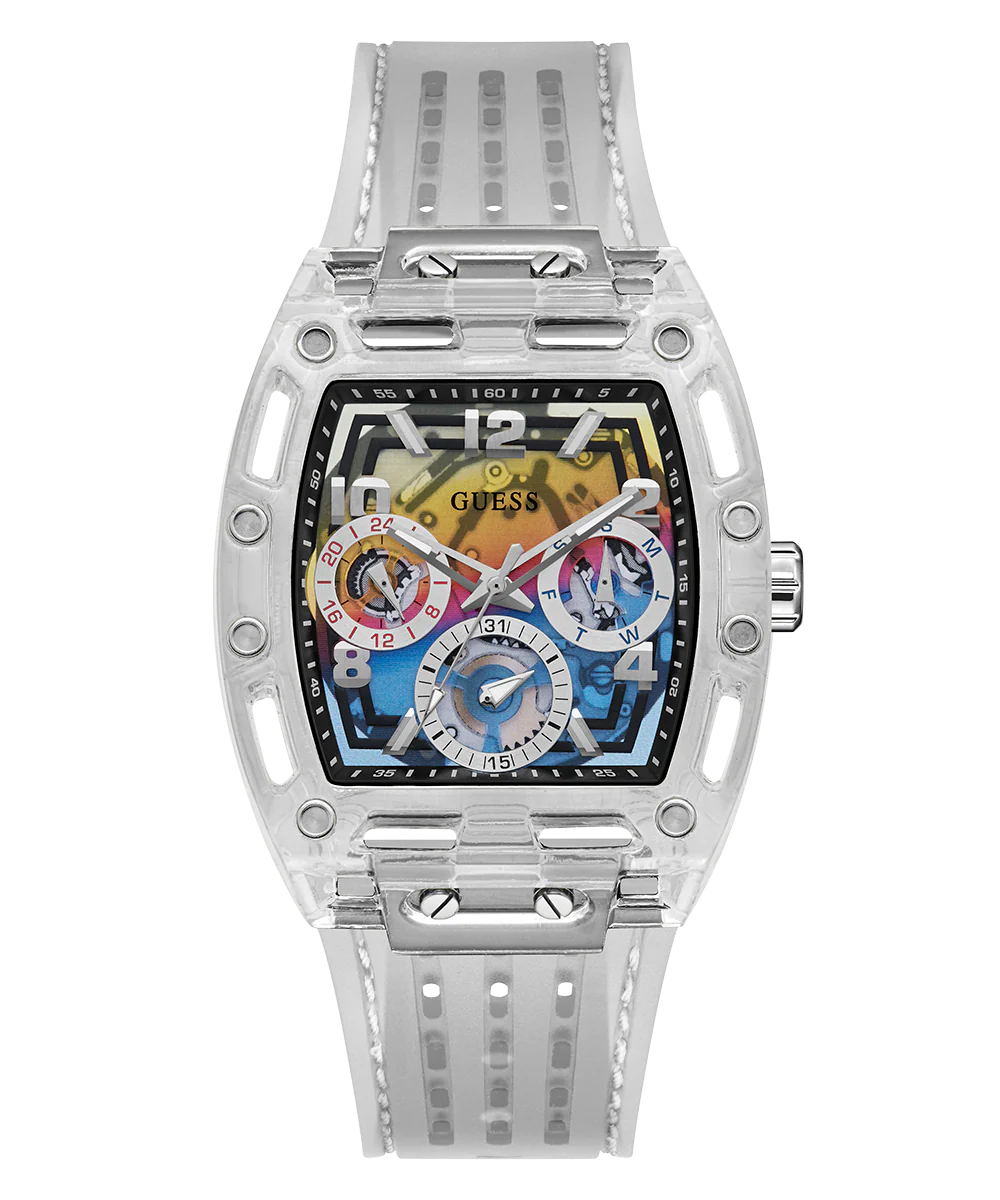 GUESS Mens Clear Multi-function Watch - Image 3