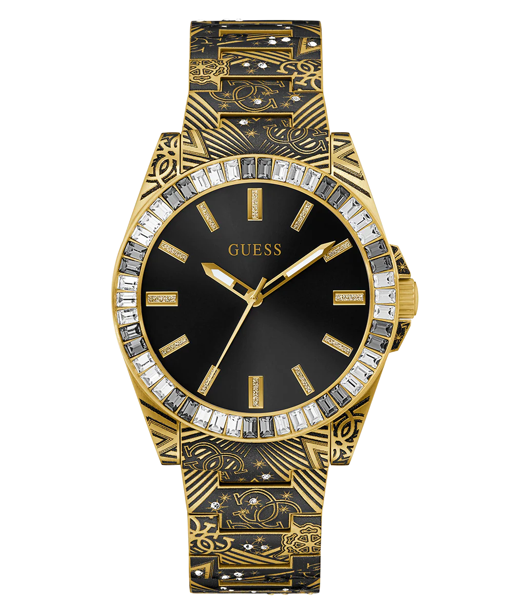 GUESS Mens Gold Tone Analog Watch - Image 4