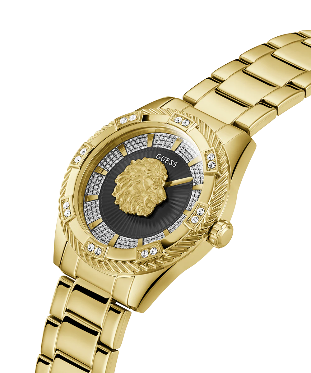 GUESS Mens Gold Tone Analog Watch - Image 3