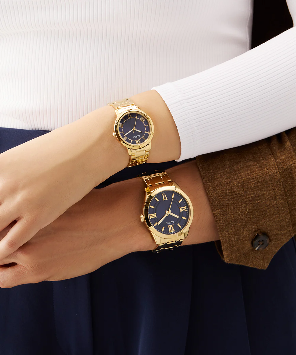 GUESS Mens Gold Tone Analog Watch - Image 7