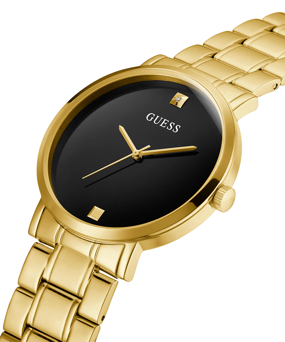GUESS Mens Gold Tone Analog Watch - Image 3