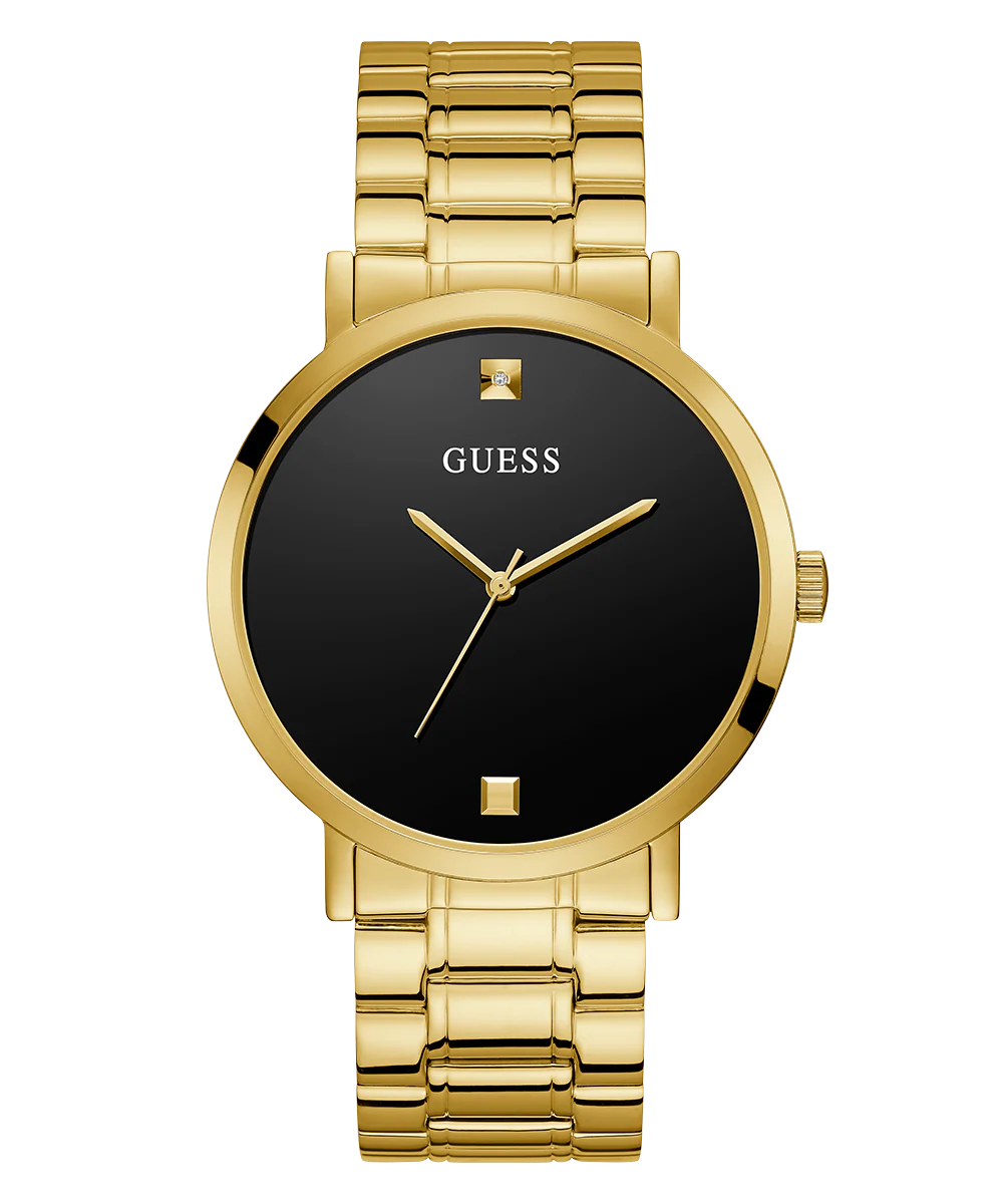 GUESS Mens Gold Tone Analog Watch - Image 4
