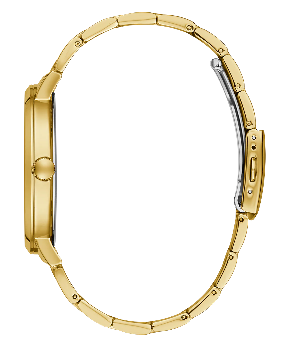 GUESS Mens Gold Tone Analog Watch - Image 5