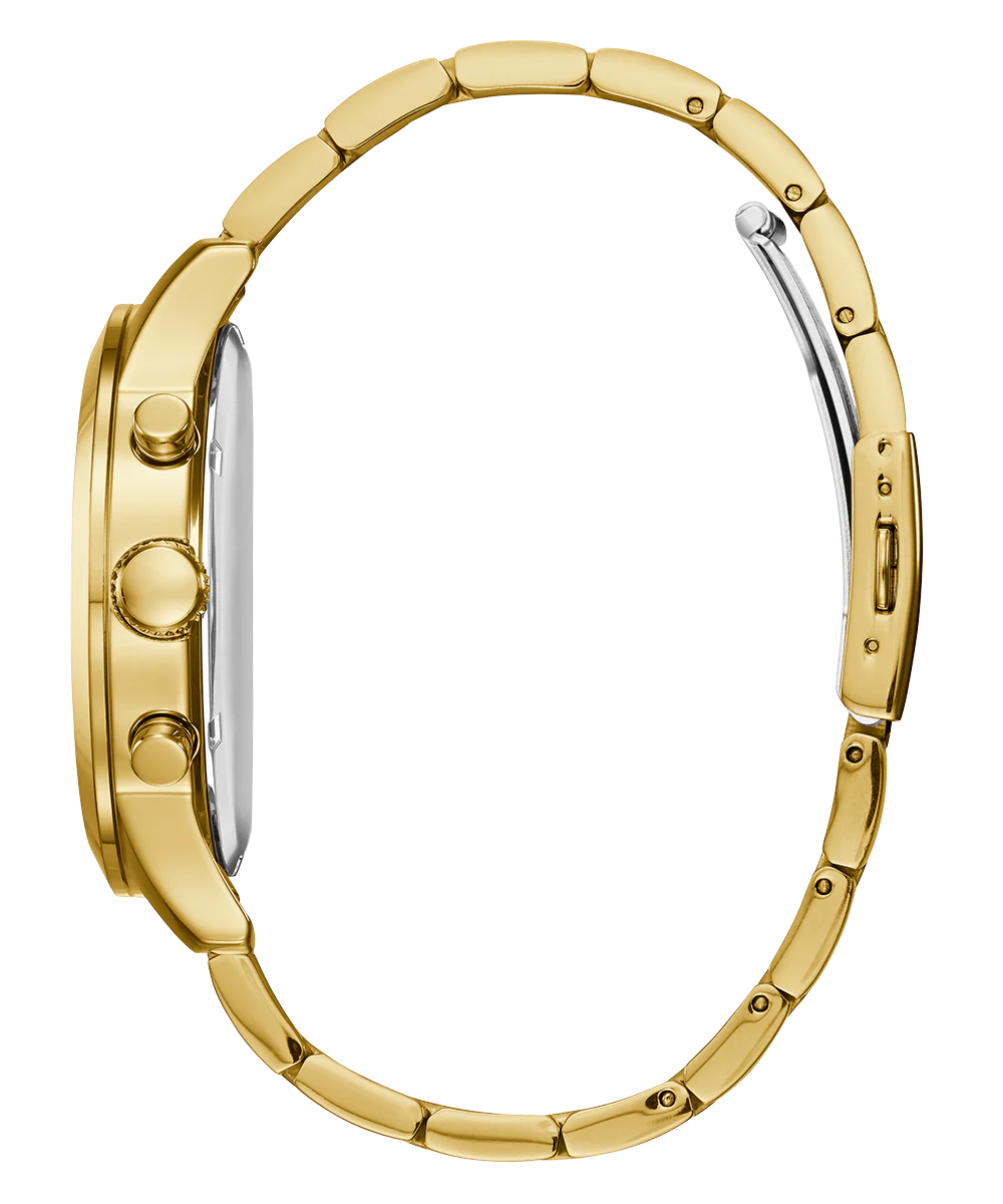 GUESS Mens Gold Tone Chronograph Watch - Image 4