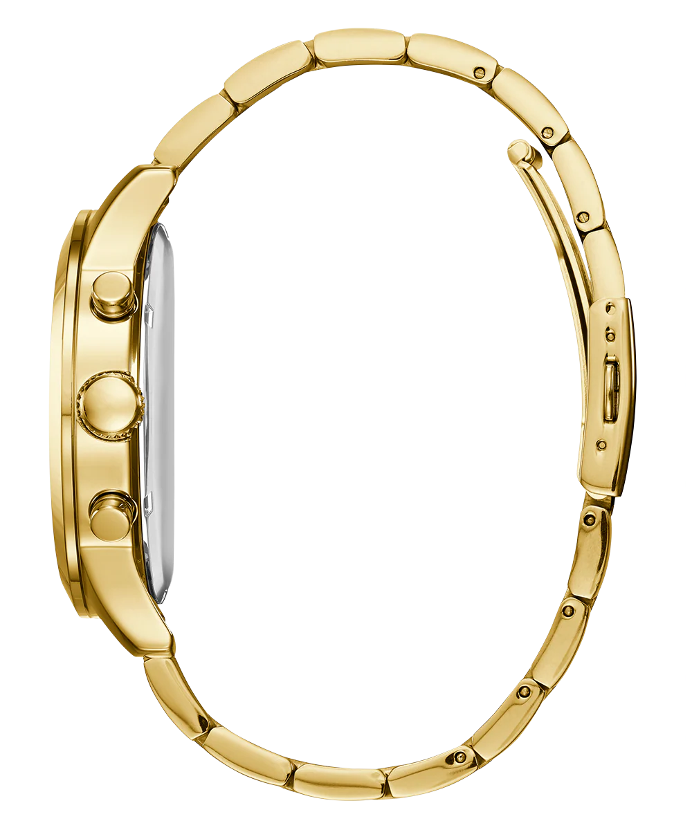 GUESS Mens Gold Tone Chronograph Watch - Image 5