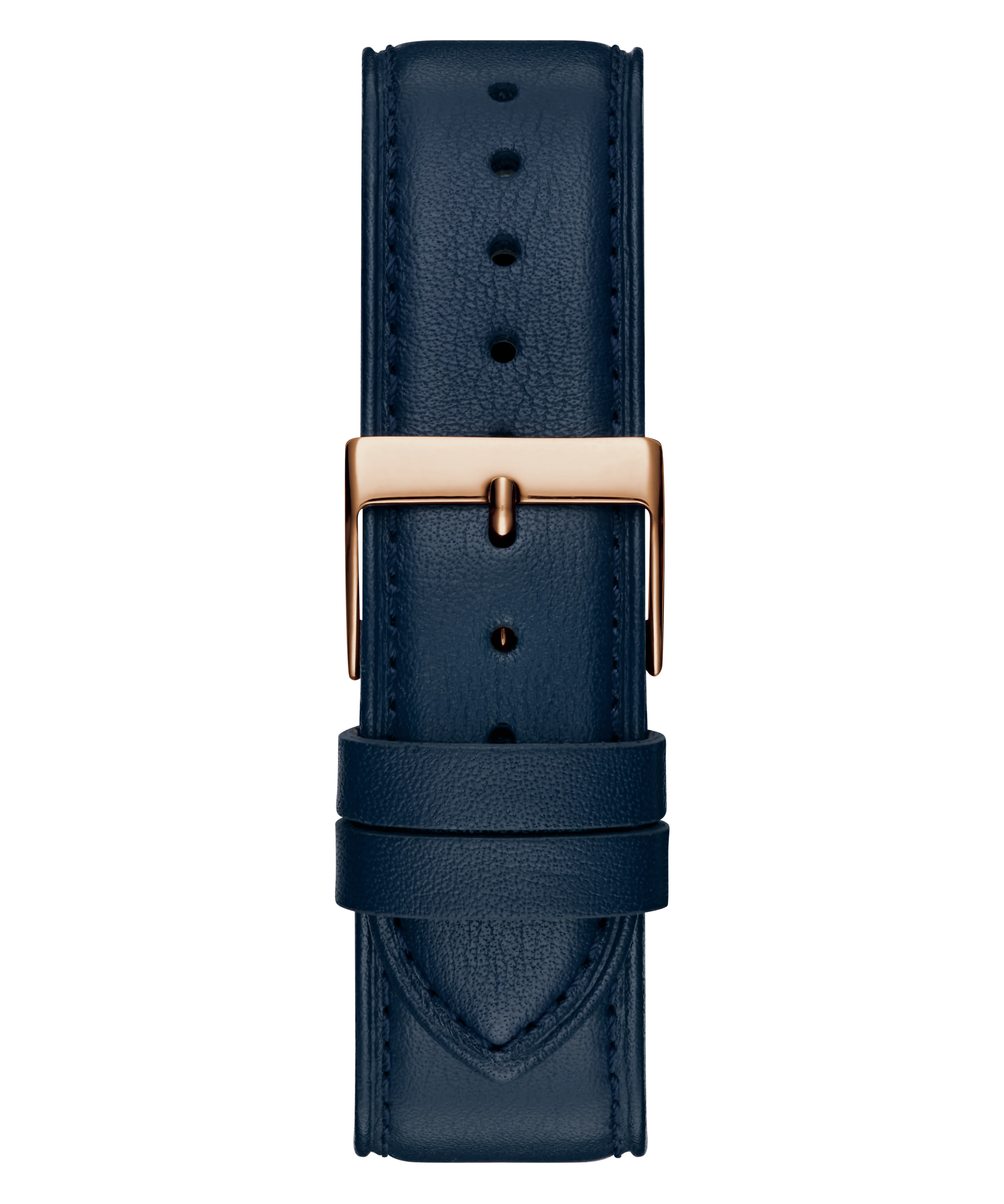 GUESS Mens Navy Rose Gold Tone Analog Watch - Image 9