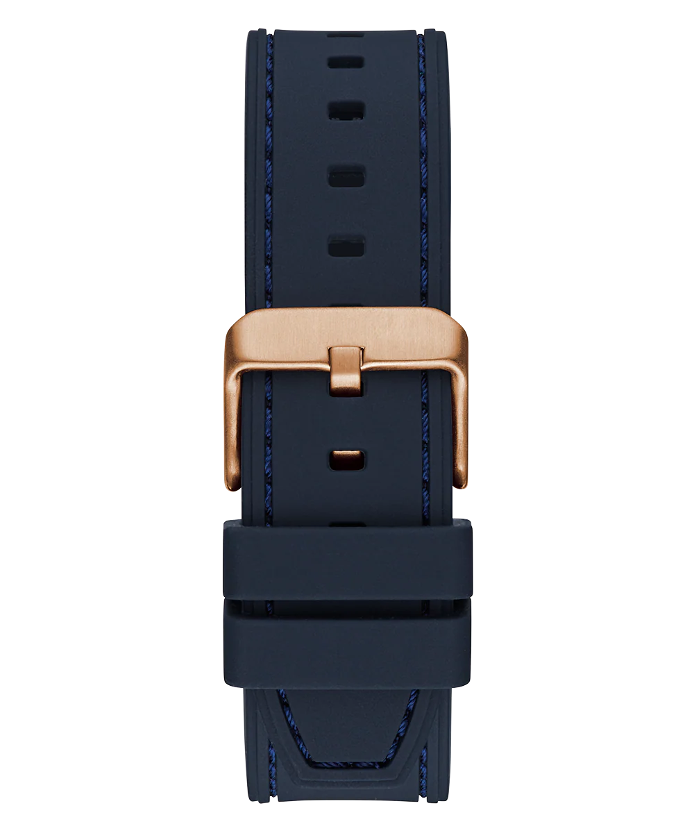 GUESS Mens Navy Rose Gold Tone Multi-function Watch - Image 7