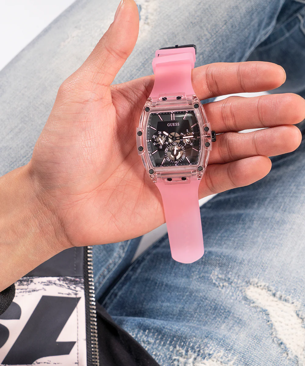 GUESS Mens Pink Multi-function Watch - Image 4