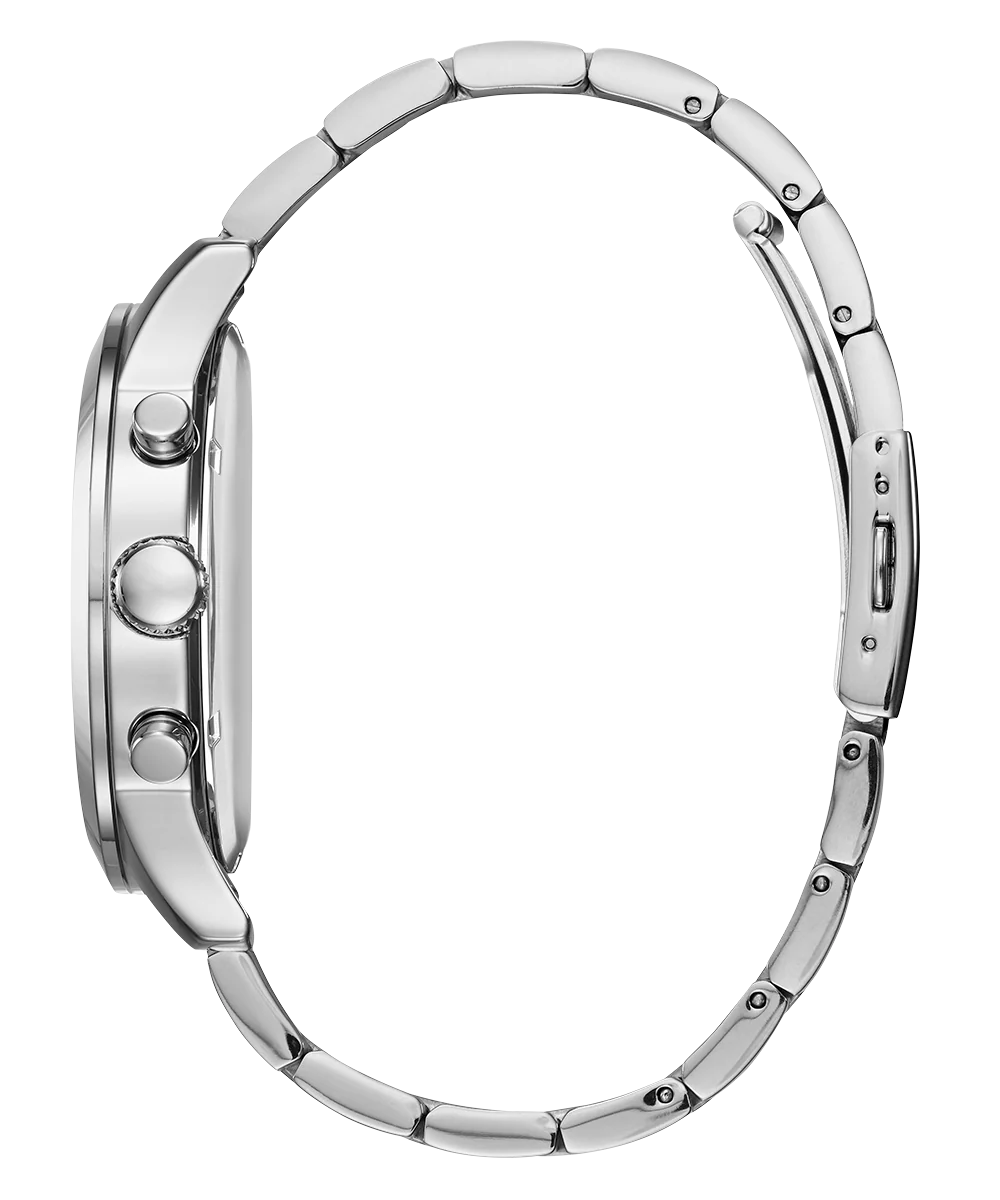 GUESS Mens Silver Tone Chronograph Watch - Image 4