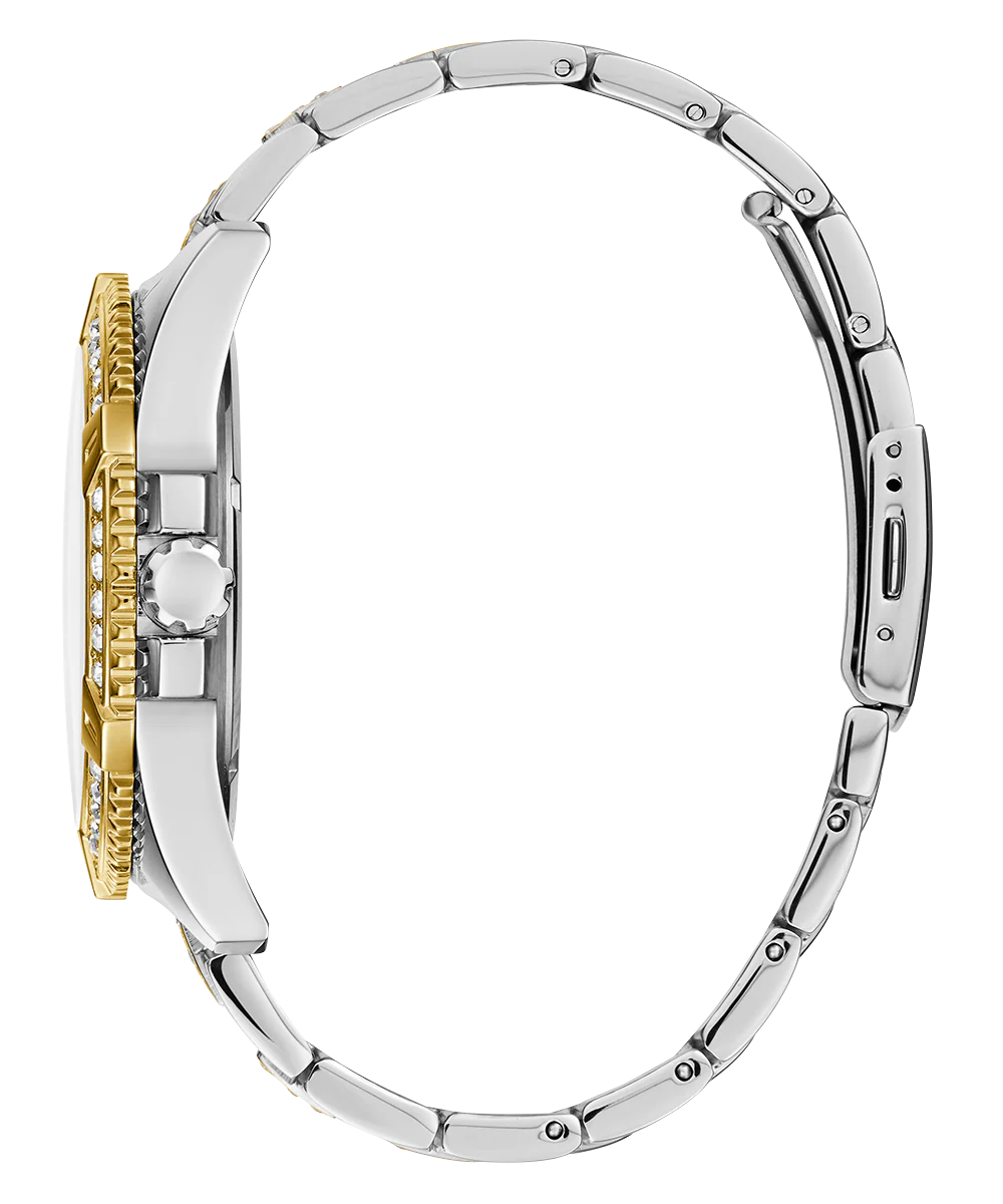 GUESS Mens Silver Tone/Gold Tone Multi-function Watch - Image 5