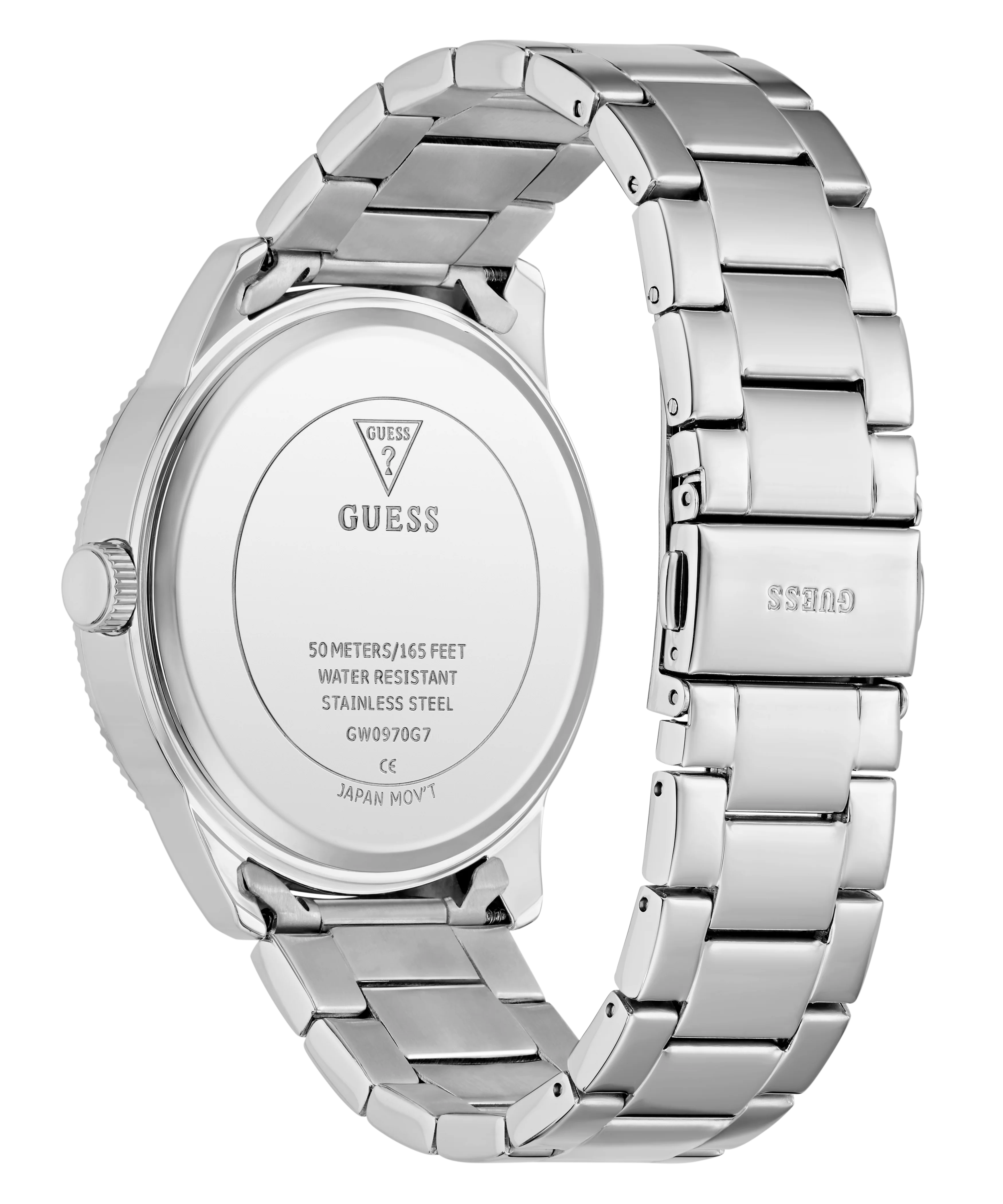 GUESS Mens Silver Tone Multi-function Watch - Image 4