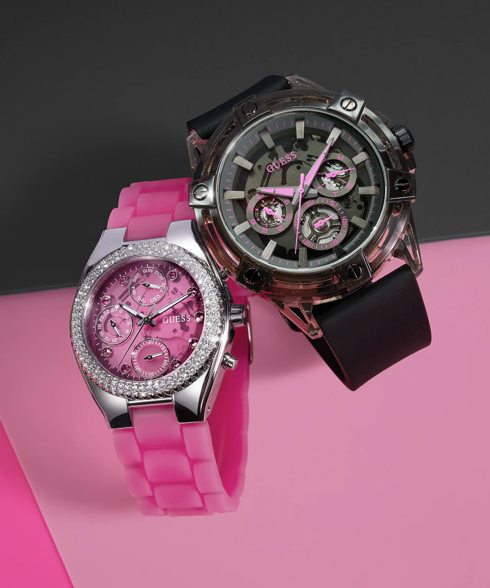 GUESS Ladies Sparkling Pink Limited Edition Watch - Image 3