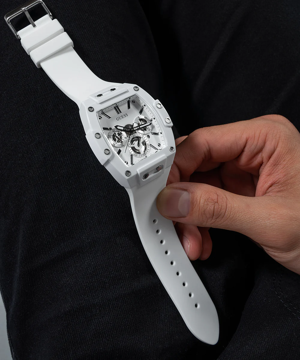 GUESS Mens White Multi-function Watch - Image 6