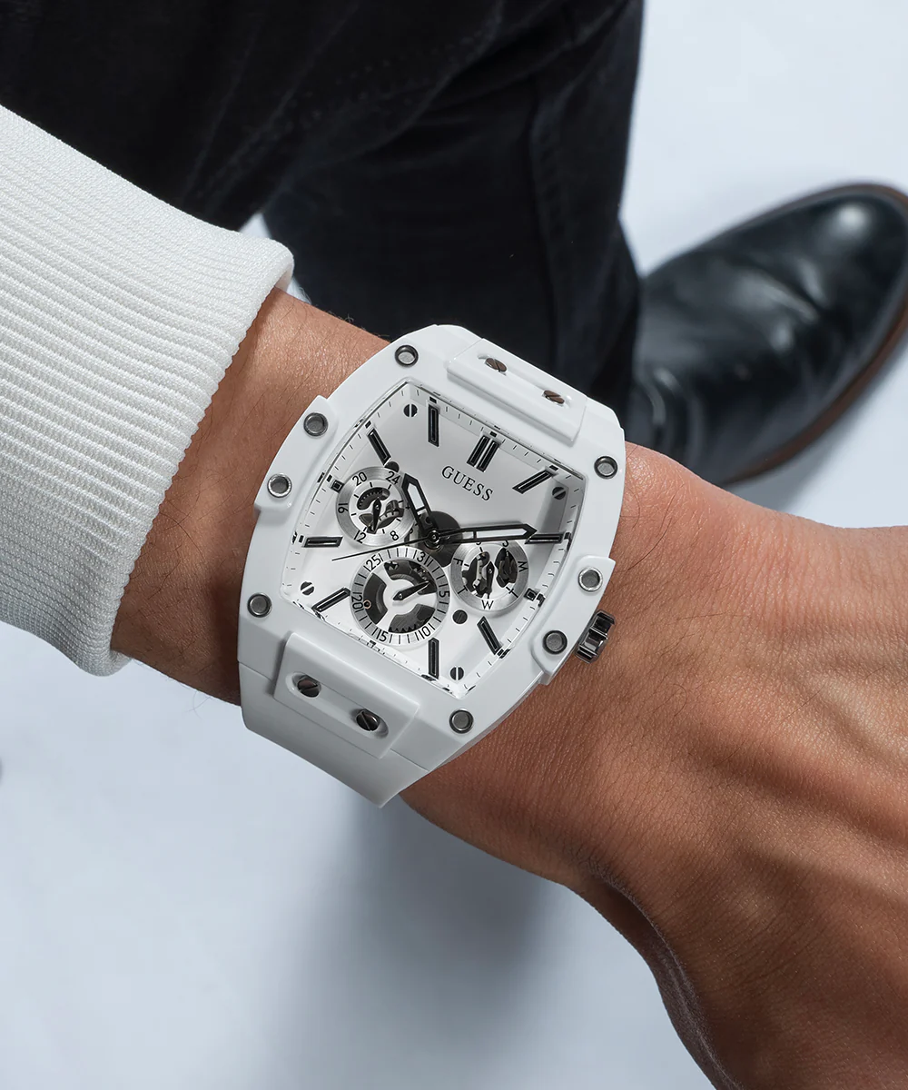 GUESS Mens White Multi-function Watch - Image 7