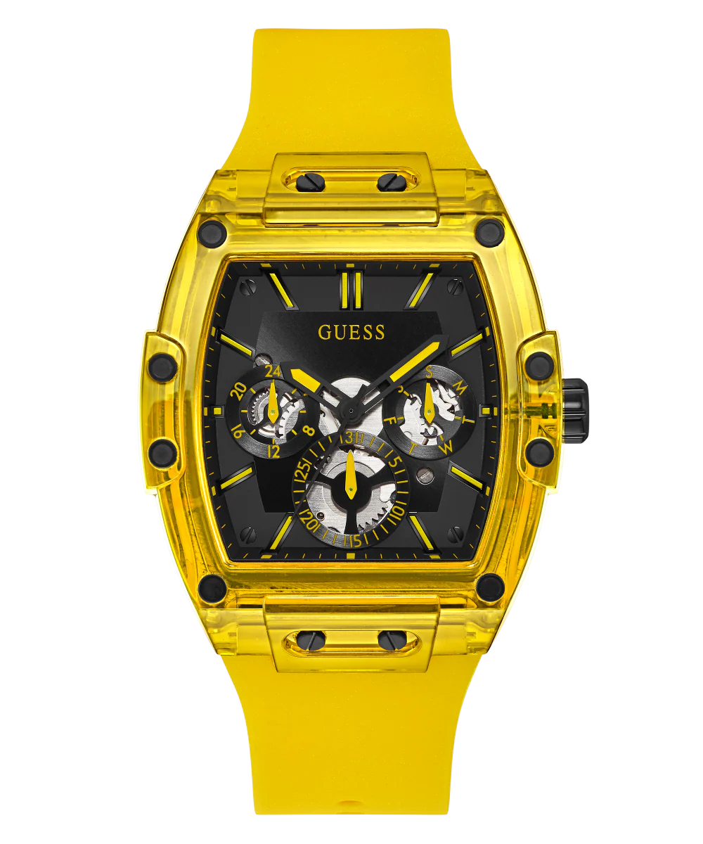 GUESS Mens Yellow Multi-function Watch - Image 3
