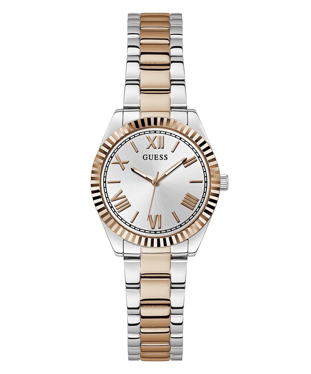 GUESS Mini Luna Ladies 2-Tone Analog Watch - Image 3