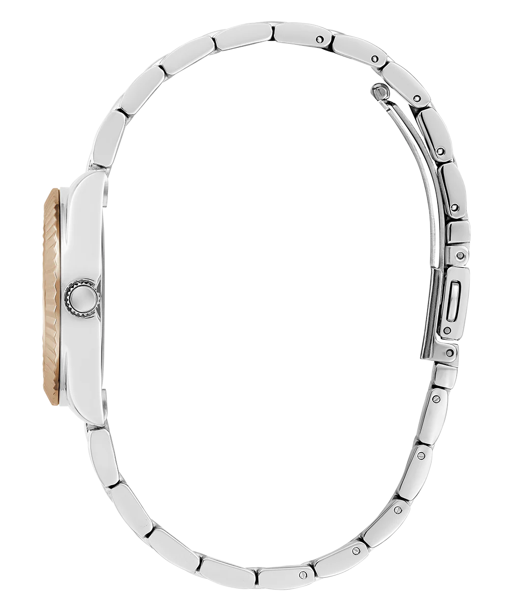 GUESS Mini Luna Ladies 2-Tone Analog Watch - Image 4