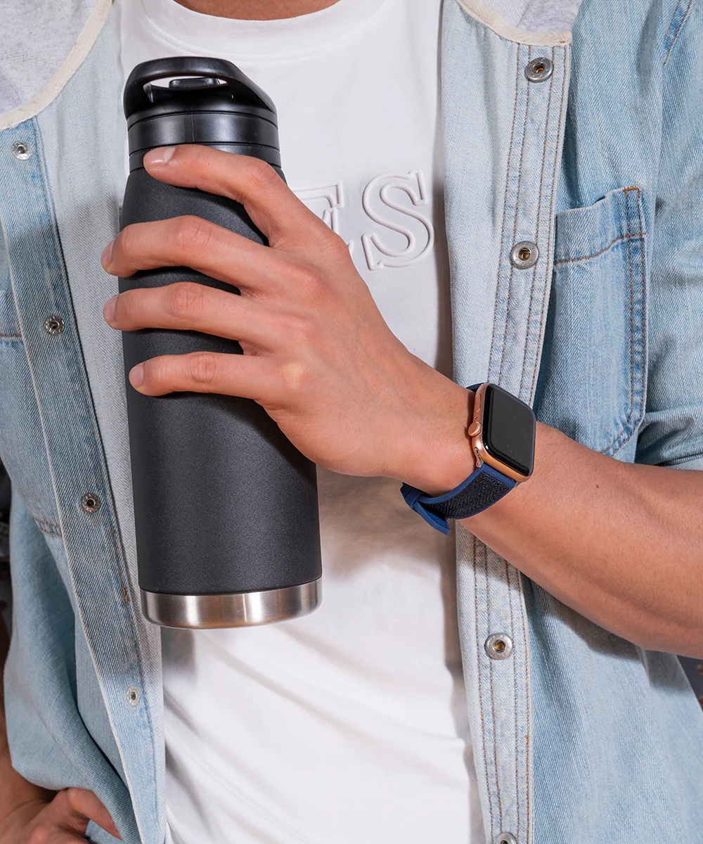 GUESS Nylon on Silicone Band for Apple 42-44 mm Watch - Image 5