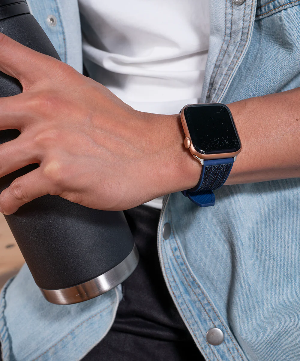 GUESS Nylon on Silicone Band for Apple 42-44 mm Watch - Image 6